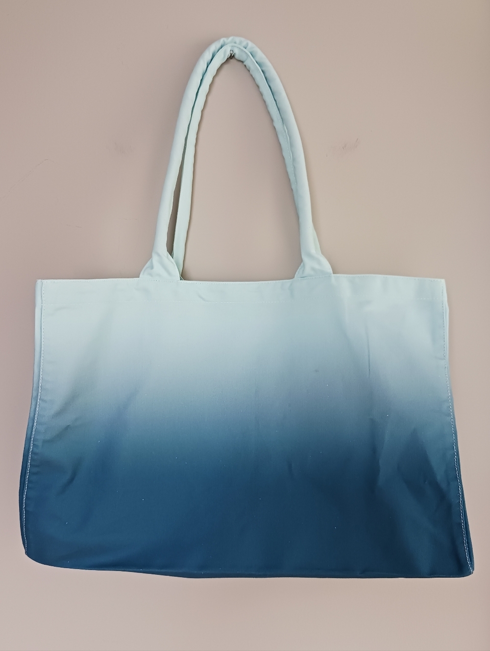 Athleta Blue Ombre Canvas Tote Bag NWT - Picture 5 of 10